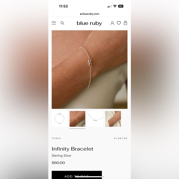 Tashi Infiniti Bracelet 925 Silver - Picture 4 of 6